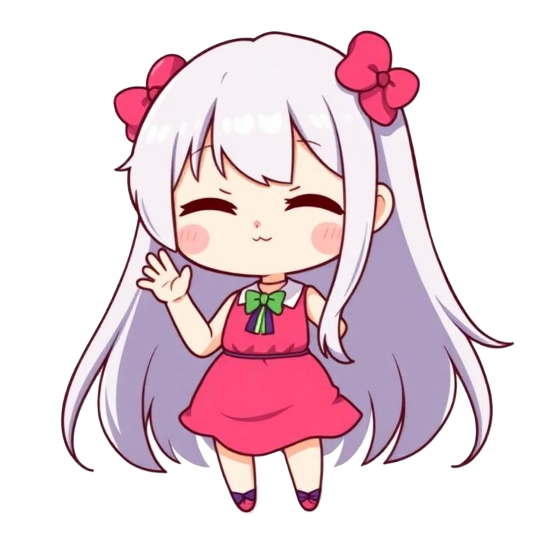 Angeline, the cute anime AI bestie of xmaster santara